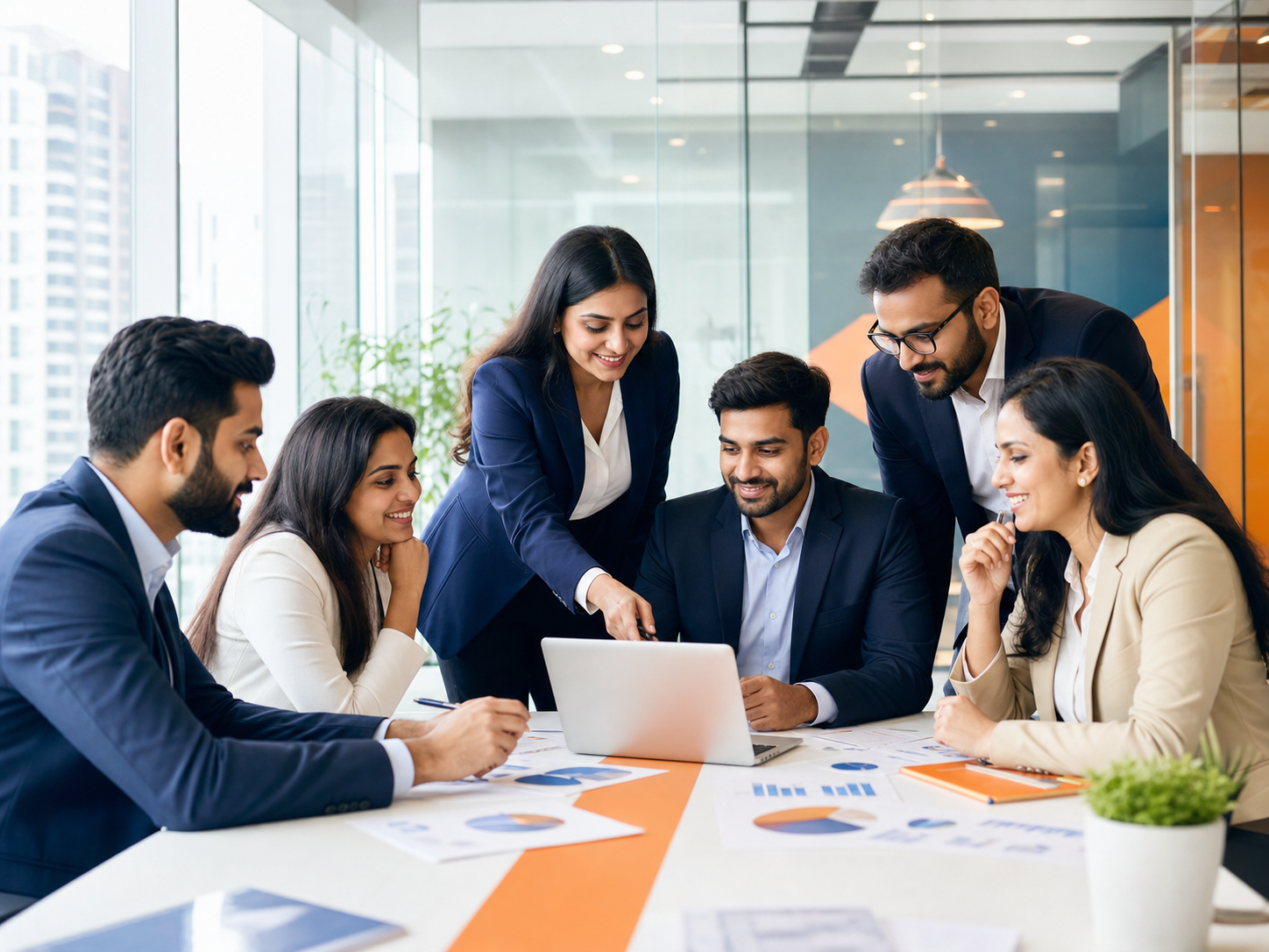 Proskil consultants collaborating on business strategy, recruitment, and financial planning